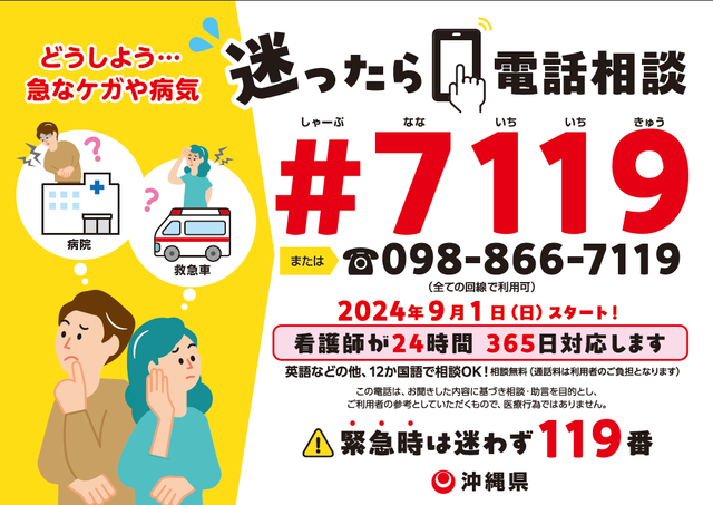 おきなわ＃7119チラシ